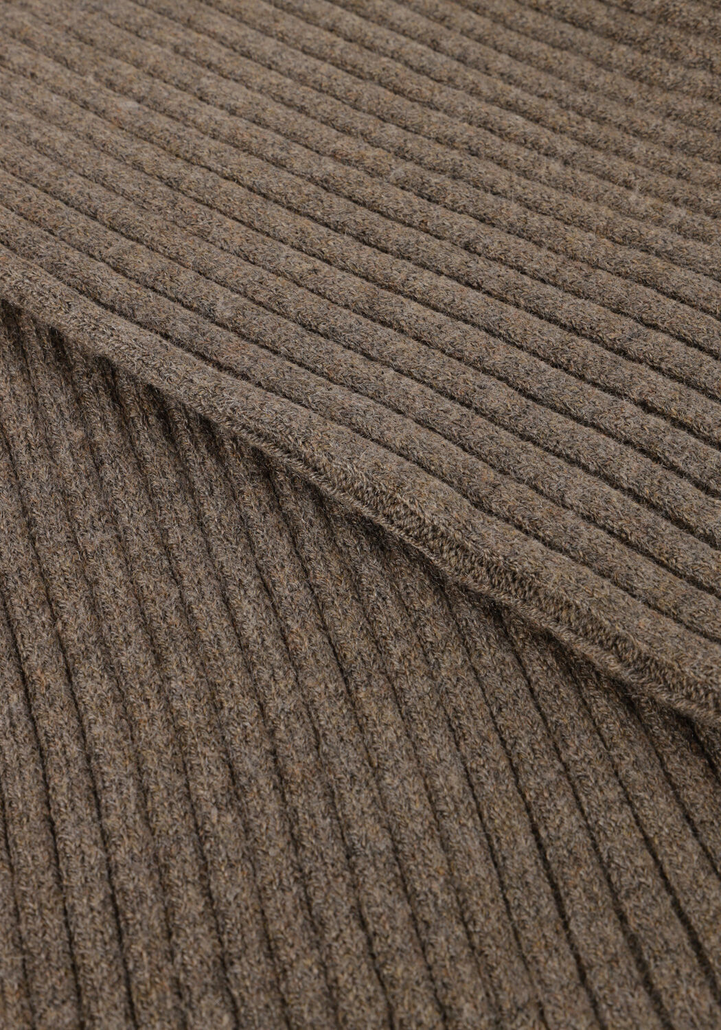 Bruine OBJECT Trui OBJELVA 2/4 RE O-NECK KNIT - large