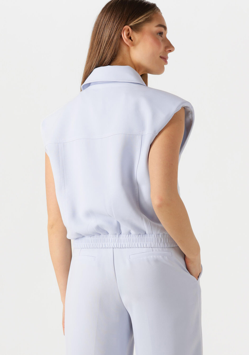 DANTE6 Dames Blazers Rowen Waistcoat Lichtblauw