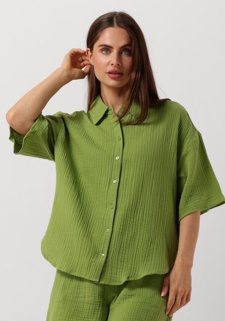 Groene OBJECT Blouses OBJCARINA 2/4 SHIRT REP - large