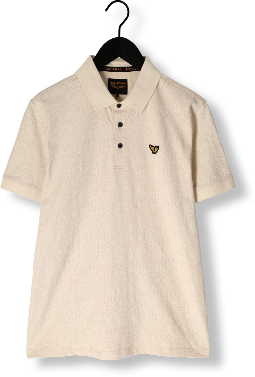 PME LEGEND Heren Polo's & T-shirts Short Sleeve Polo Jacquard Jersey Beige