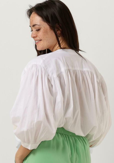 Witte SUMMUM Blouse BLOUSE COTTON VOILE - large