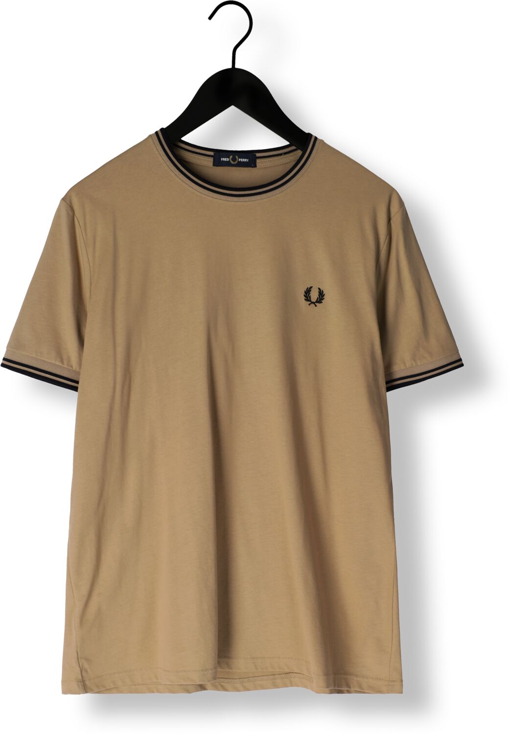 FRED PERRY Heren Polo's & T-shirts Twin Tipped T-shirt Khaki
