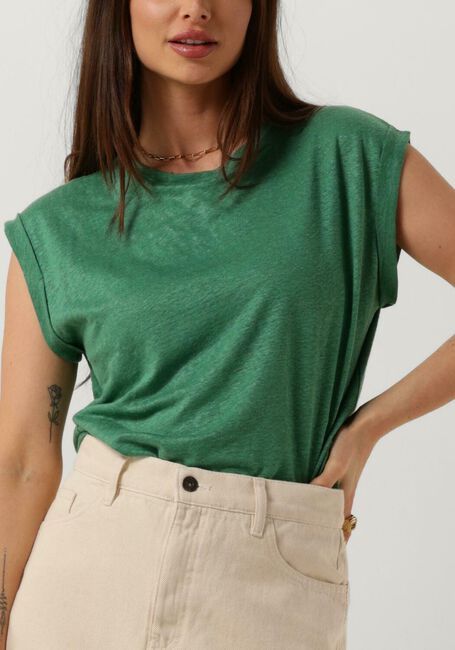 Groene BY-BAR Top THELMA LINEN TOP - large