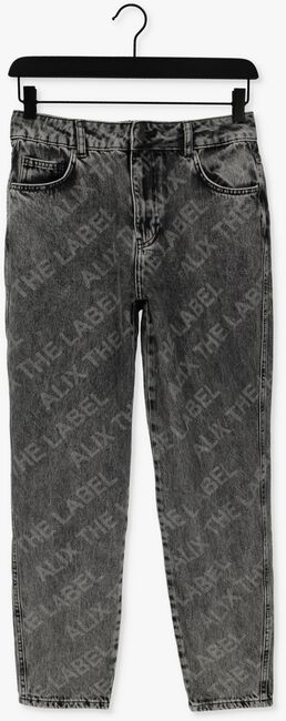 Donkergrijze ALIX THE LABEL Mom jeans LADIES WOWVEN DENIM TEXT MOM JEANS - large