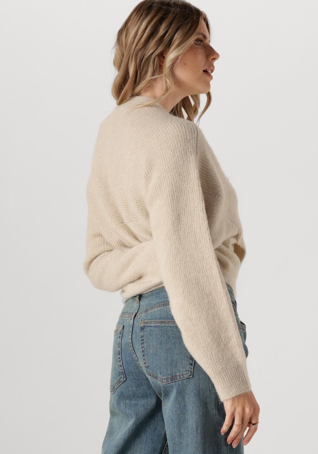 MSCH COPENHAGEN Dames Truien & Vesten Mschzinelle Hope Wrap Pullover Beige