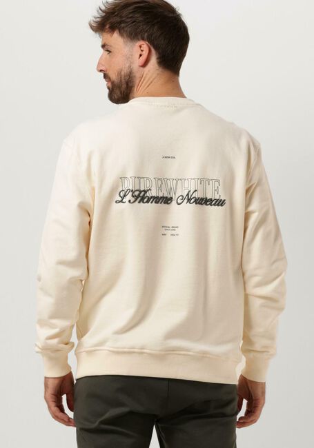 Ecru PUREWHITE Trui CREWNECK WITH FRONT PRINT AND BACK ARTWORK - large