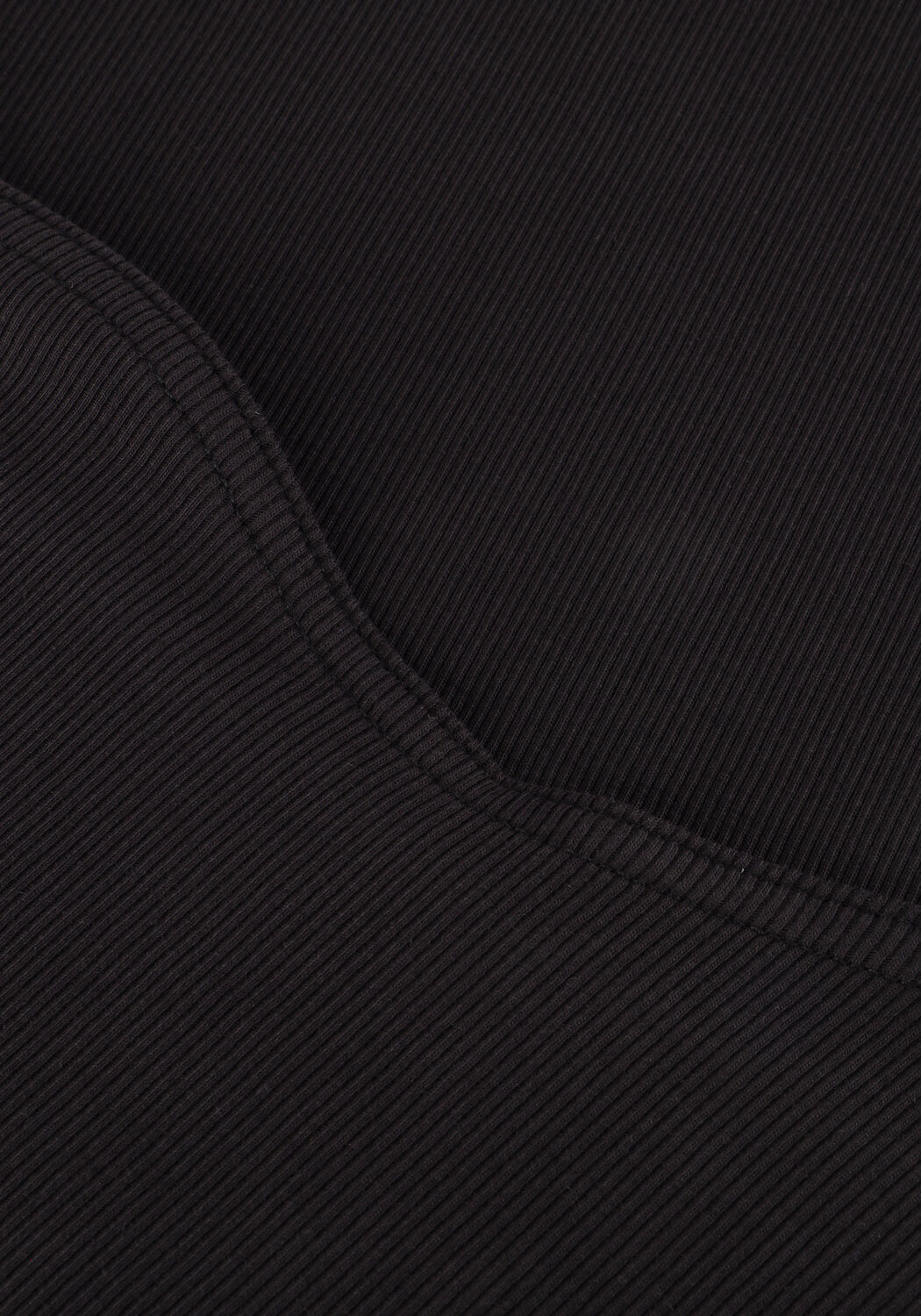 Zwarte CALVIN KLEIN Midi jurk WOVEN LABEL RIB SLEEVELESS DRESS - large