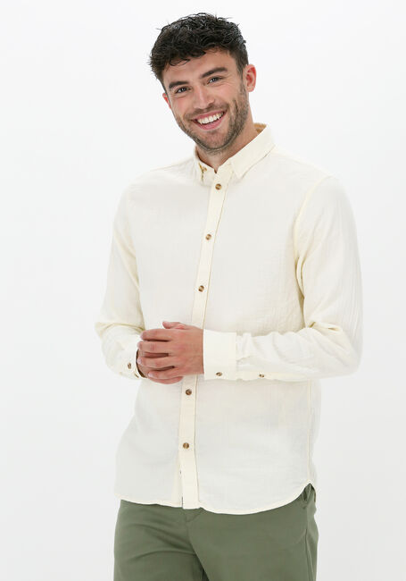 Gele ANERKJENDT Casual overhemd AKKONRAD MUSSELIN SHIRT - large