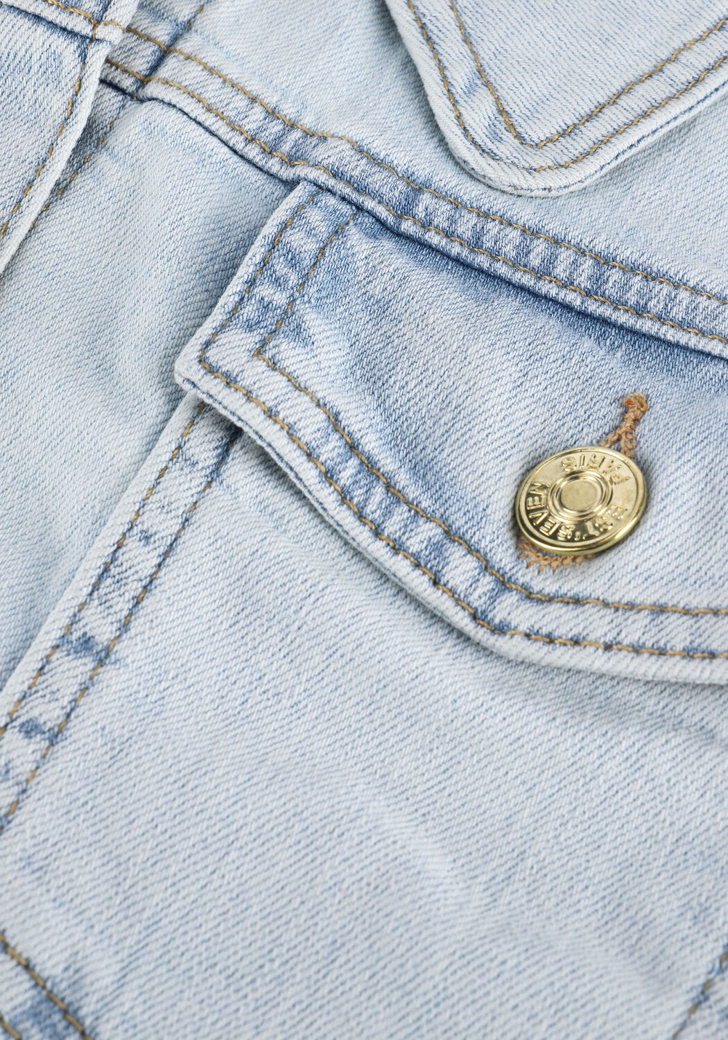 Lichtblauwe EST'SEVEN Spijkerjas EST&rsquo;JANE JEANS JACKET - large