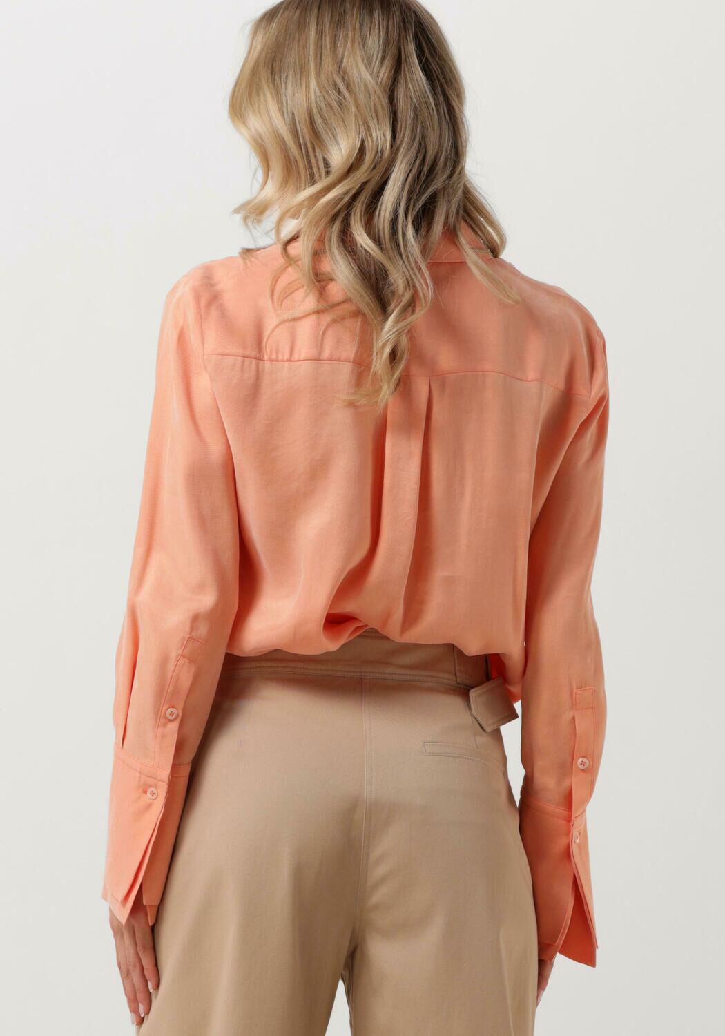 VANILIA Dames Blouses Lyocell Viscose Shirt Koraal