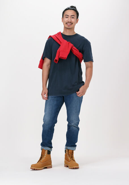 Donkerblauwe TOMMY JEANS T-shirt TJM VINTAGE FLAG PRINT TEE - large