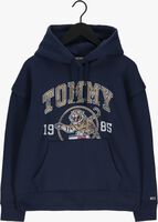 Donkerblauwe TOMMY JEANS Sweater TJW RLXD COLLEGE TIGER 1 HOODIE