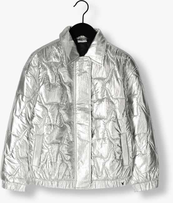 Zilveren ALIX MINI Gewatteerde jas WOVEN SILVER NYLON COAT - large