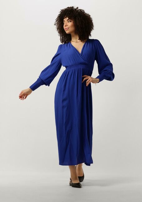 Blauwe Y.A.S. Maxi jurk YASDREA LS LONG DRESS - large