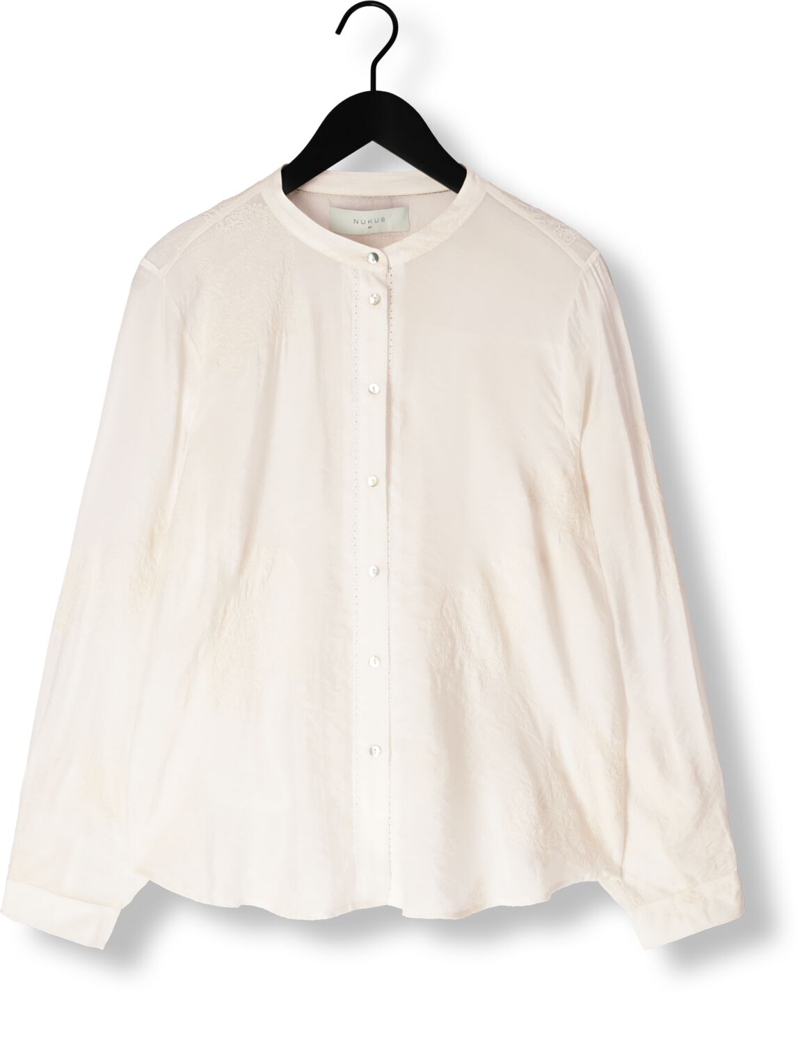 NUKUS Dames Blouses Rosan Blouse Embroidery Gebroken Wit