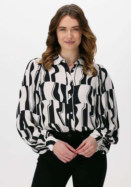 Gebroken wit SUMMUM Blouses BLOUSE GRAPHIC TWO TONE - large