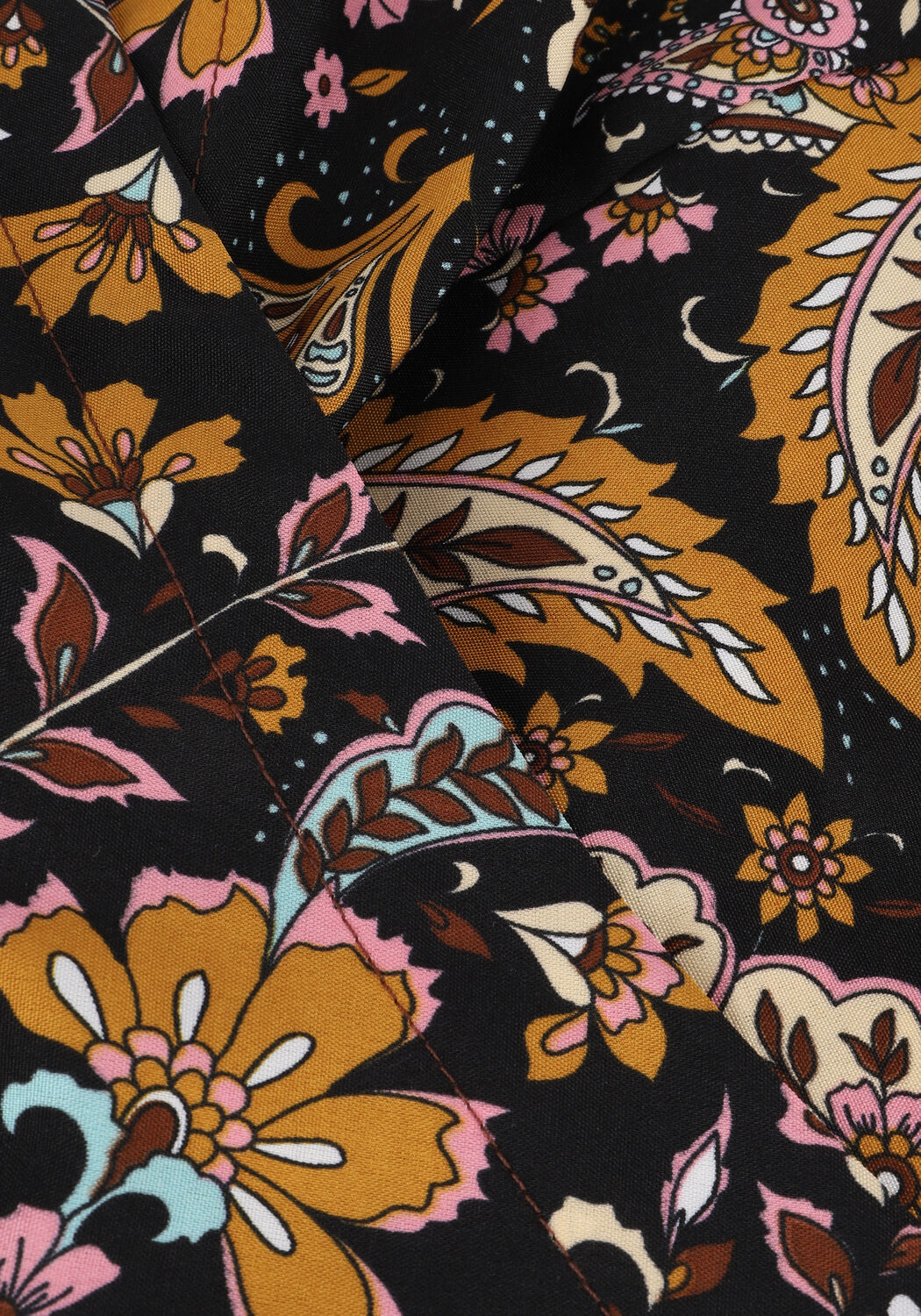 Zwarte SUMMUM Midi jurk WRAP DRESS PRINTED POLYESTER - large