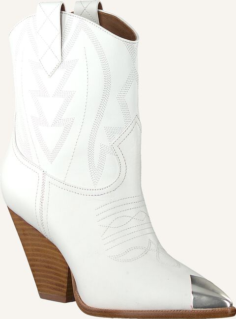 Witte LOLA CRUZ Enkellaarsjes 293T10BK Witte LOLA CRUZ Enkellaarsjes 293T10BK - large