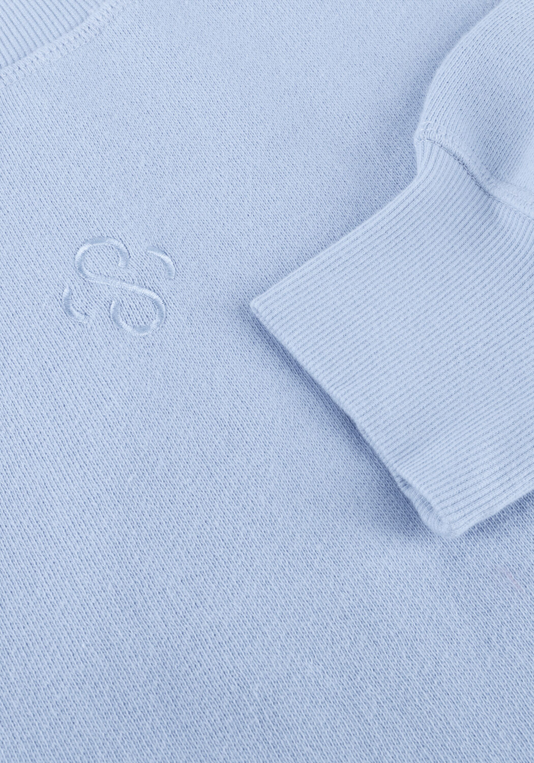 Lichtblauwe SUMMUM Sweater JERSEY FADE-OUT SWEAT - large