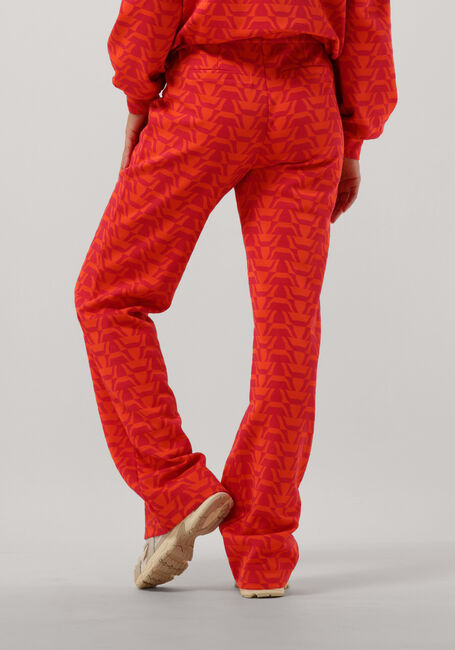 Rode ALIX THE LABEL Flared broek LADIES KNITTED TWO TONE BULL PANTS - large