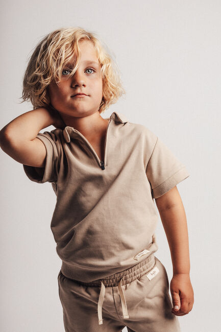 Taupe BAJE STUDIO Polo TEBA - large