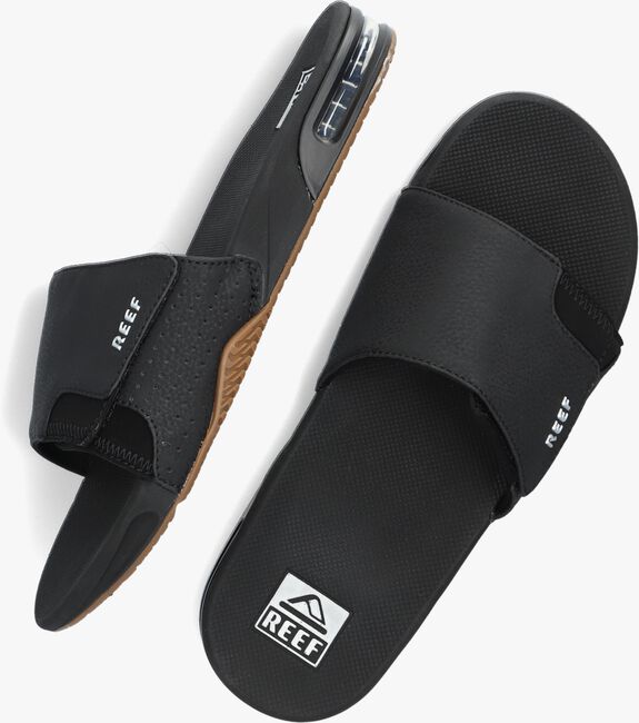 Sale Slippers Heren Slippers Merk Zwarte REEF Slippers FANNING