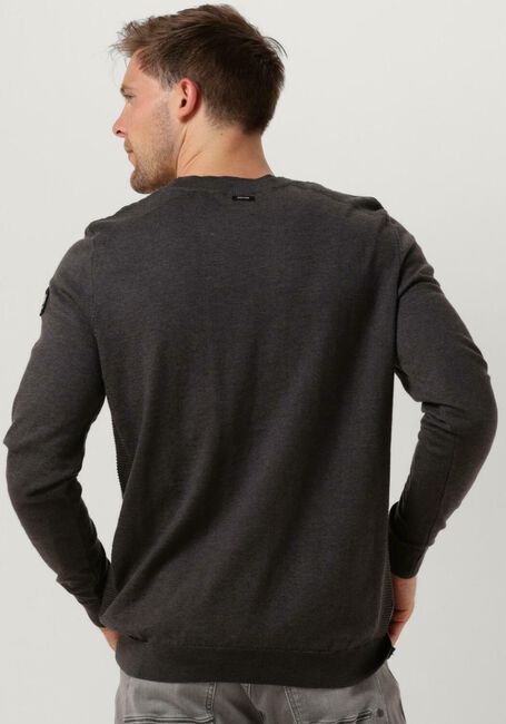 Grijze VANGUARD Trui CREWNECK COTTON SLUB - large