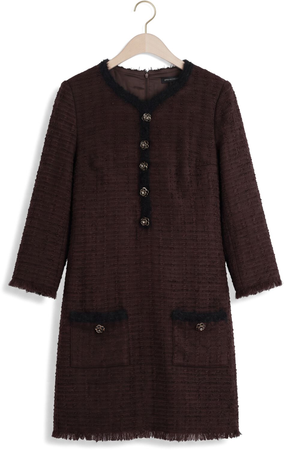 Ana Alcazar Dames Jurken Dress Buttons - Bruin, foto 2