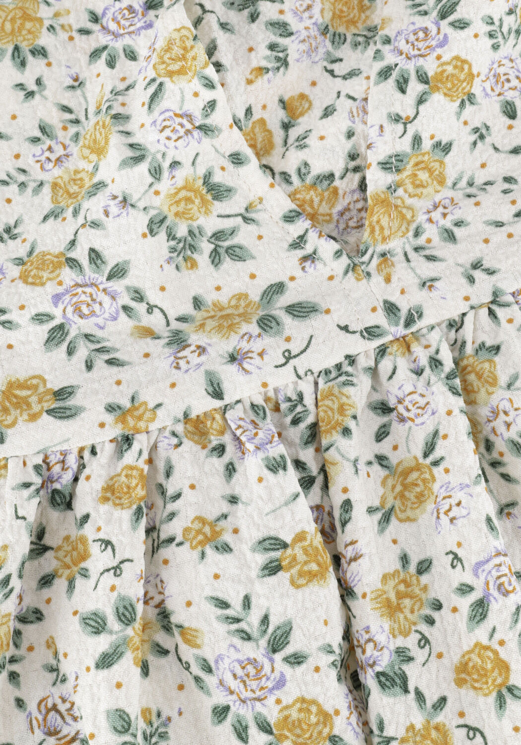 Gele LOLLYS LAUNDRY Mini jurk GEORGIA - large