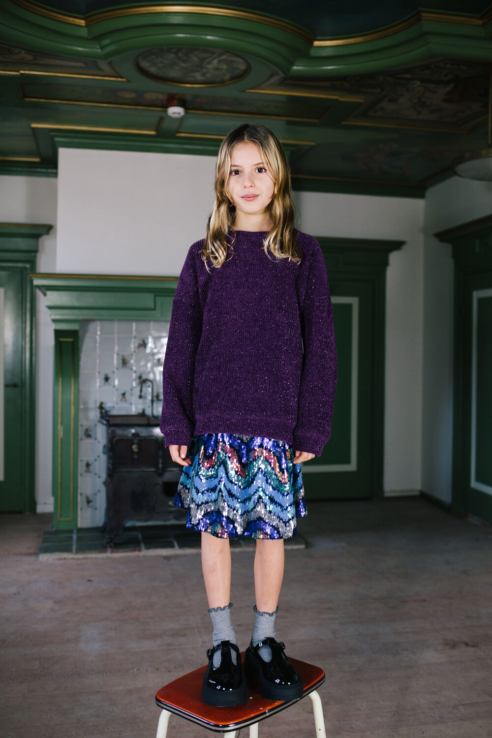 Multi DAILY BRAT Minirok SHIMMER SKIRT - large