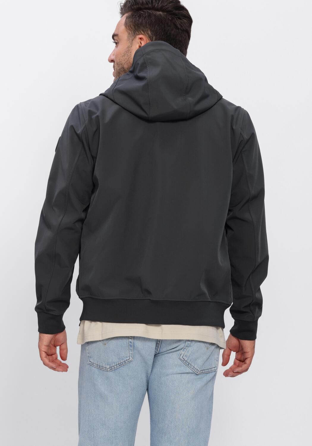 Grijze AIRFORCE Jack RIVER SOFTSHELL JACKET - large