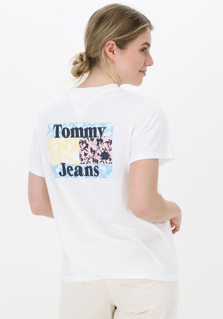 Ecru TOMMY JEANS T-shirt TJW FLORAL FLAG TEE - large