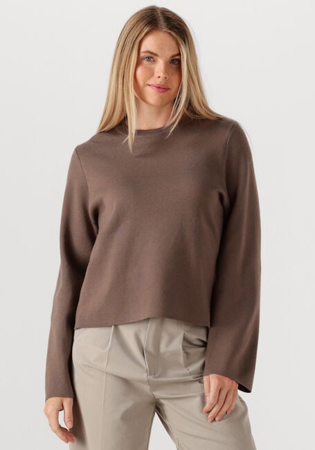Bruine OBJECT Trui OBJREYNARD O-NECK PULLOVER - large