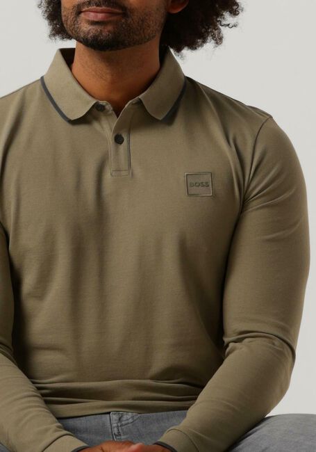 Olijf BOSS ORANGE Polo PASSERTIPLONG - large