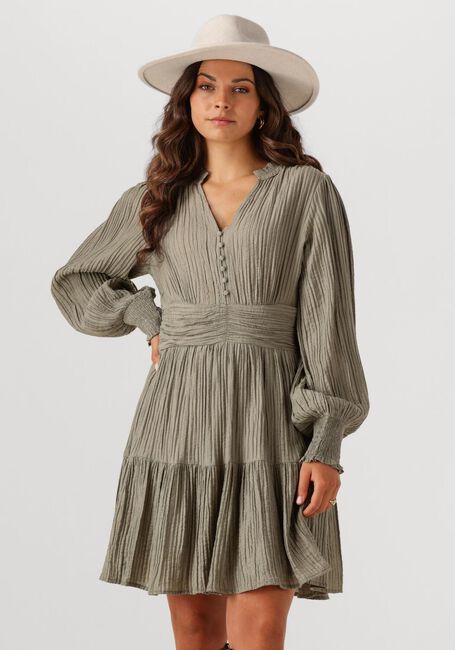 Groene NEO NOIR Mini jurk MALTI CREPE DRESS - large