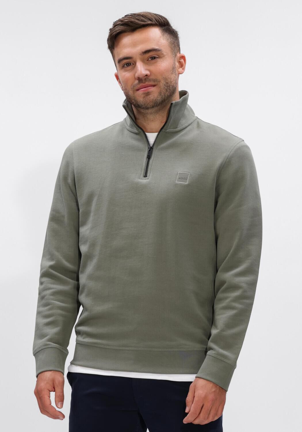 Khaki BOSS ORANGE Trui ZETRUST - large