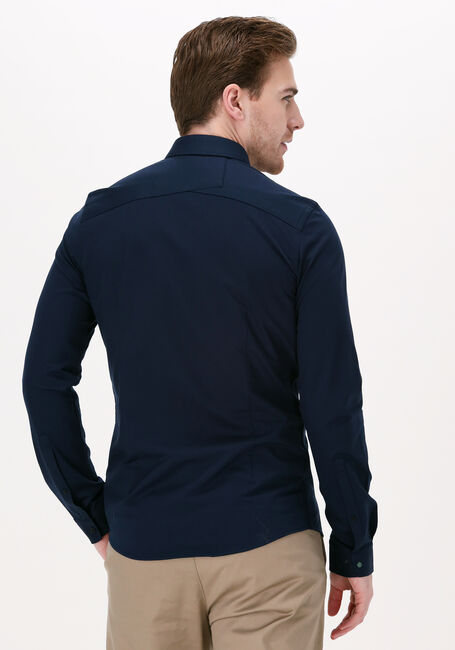Donkerblauwe CAST IRON Casual overhemd LONG SLEEVE SHIRT TWILL JERSEY - large