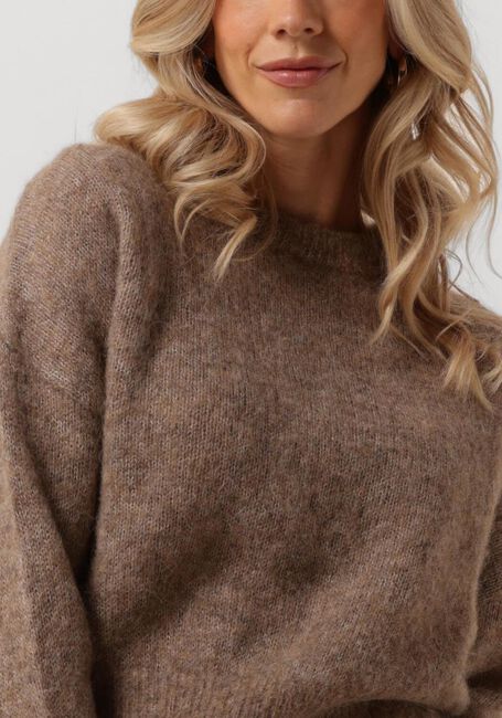 Taupe BY-BAR Trui SONNY NATURAL PULLOVER - large