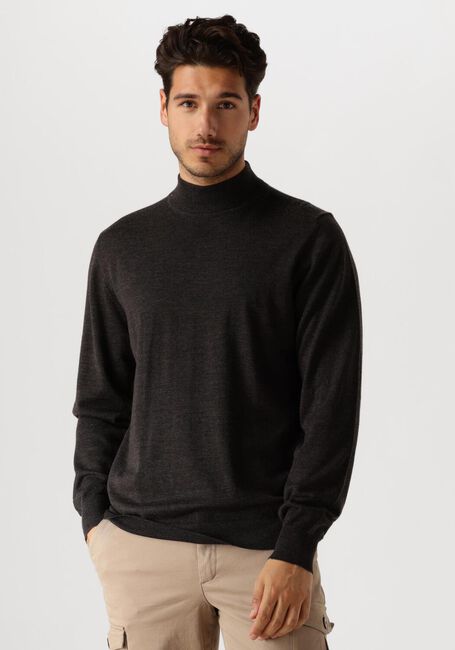 Bruine PROFUOMO Trui PULLOVER MOCK - large