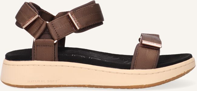 Bruine WODEN Platte sandalen LINE Bruine WODEN Platte sandalen LINE - large