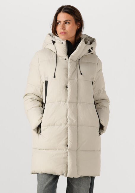 Beige WITHBLACK Gewatteerde jas WBLABBY 3/4 PUFFER JACKET - large