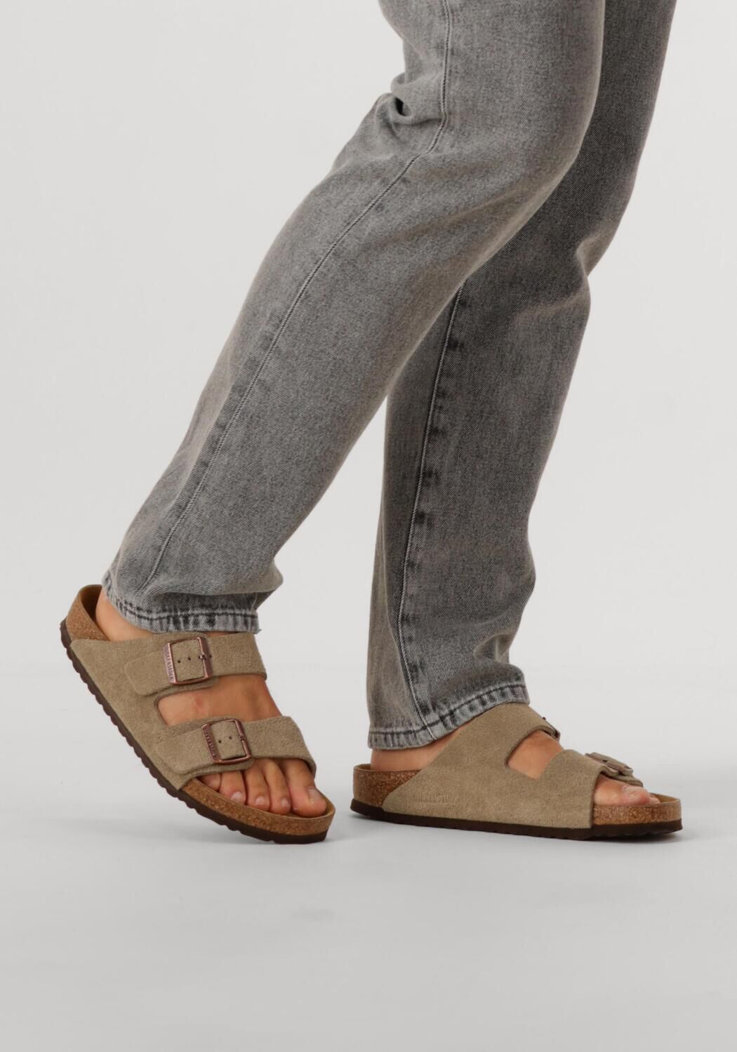 Taupe BIRKENSTOCK Slippers ARIZONA HEREN - large