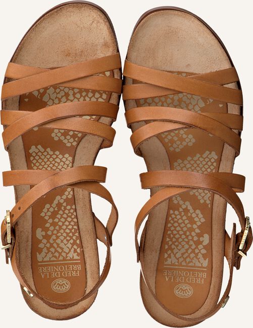Cognac FRED DE LA BRETONIERE Platte sandalen 170010105 FRS0655 Cognac FRED DE LA BRETONIERE Platte sandalen 170010105 FRS0655 - large