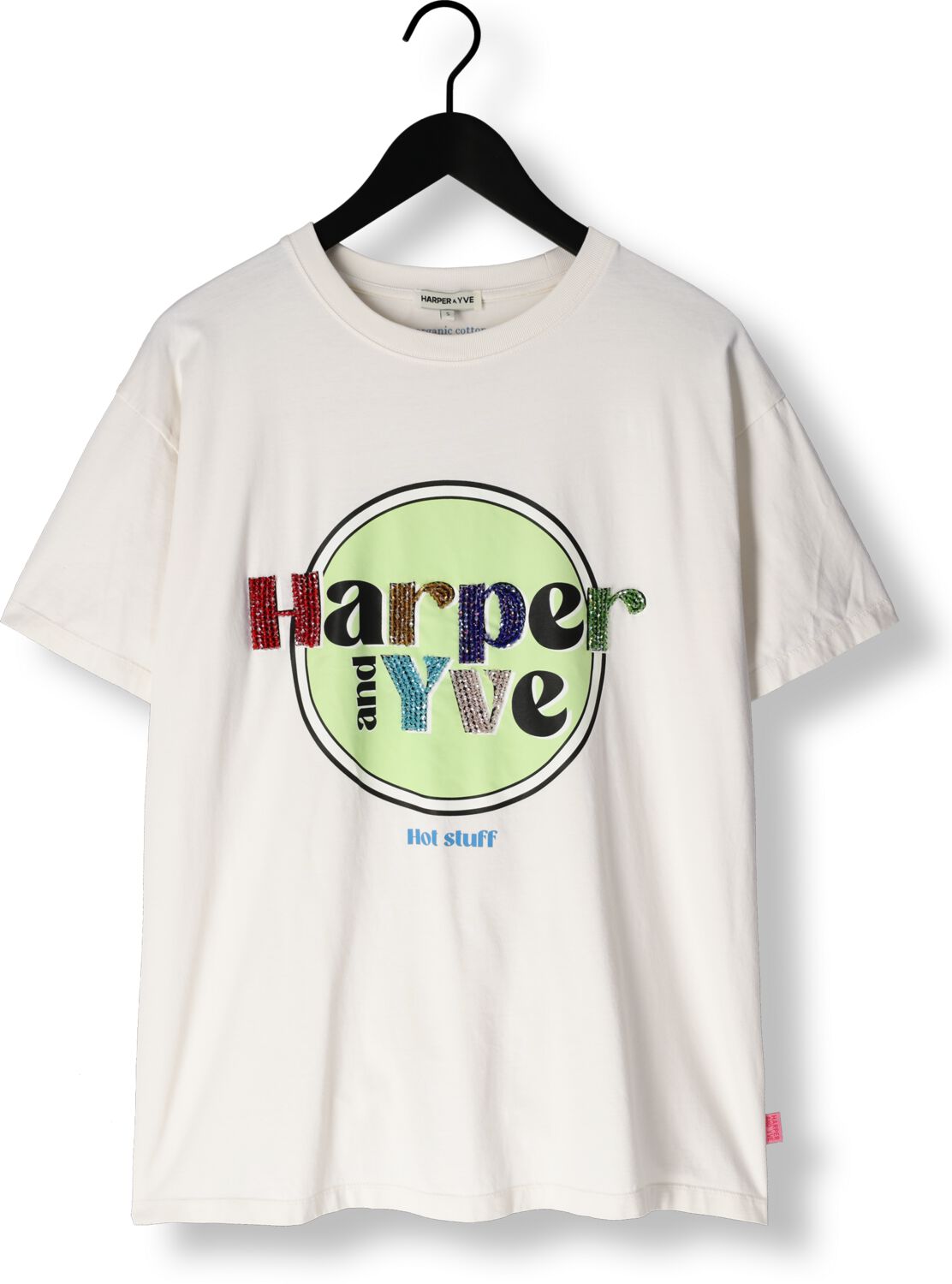 HARPER & YVE Dames Tops & T-shirts Hotstuff-ss Wit