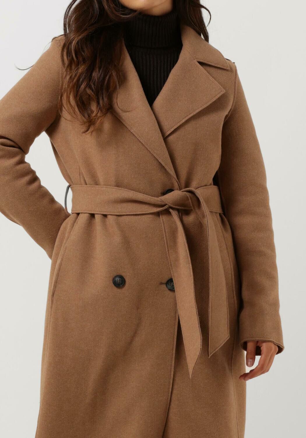 Camel hotsell belted coat