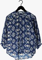 Blauwe BY-BAR Blouse LUCY MADRAS BLOUSE