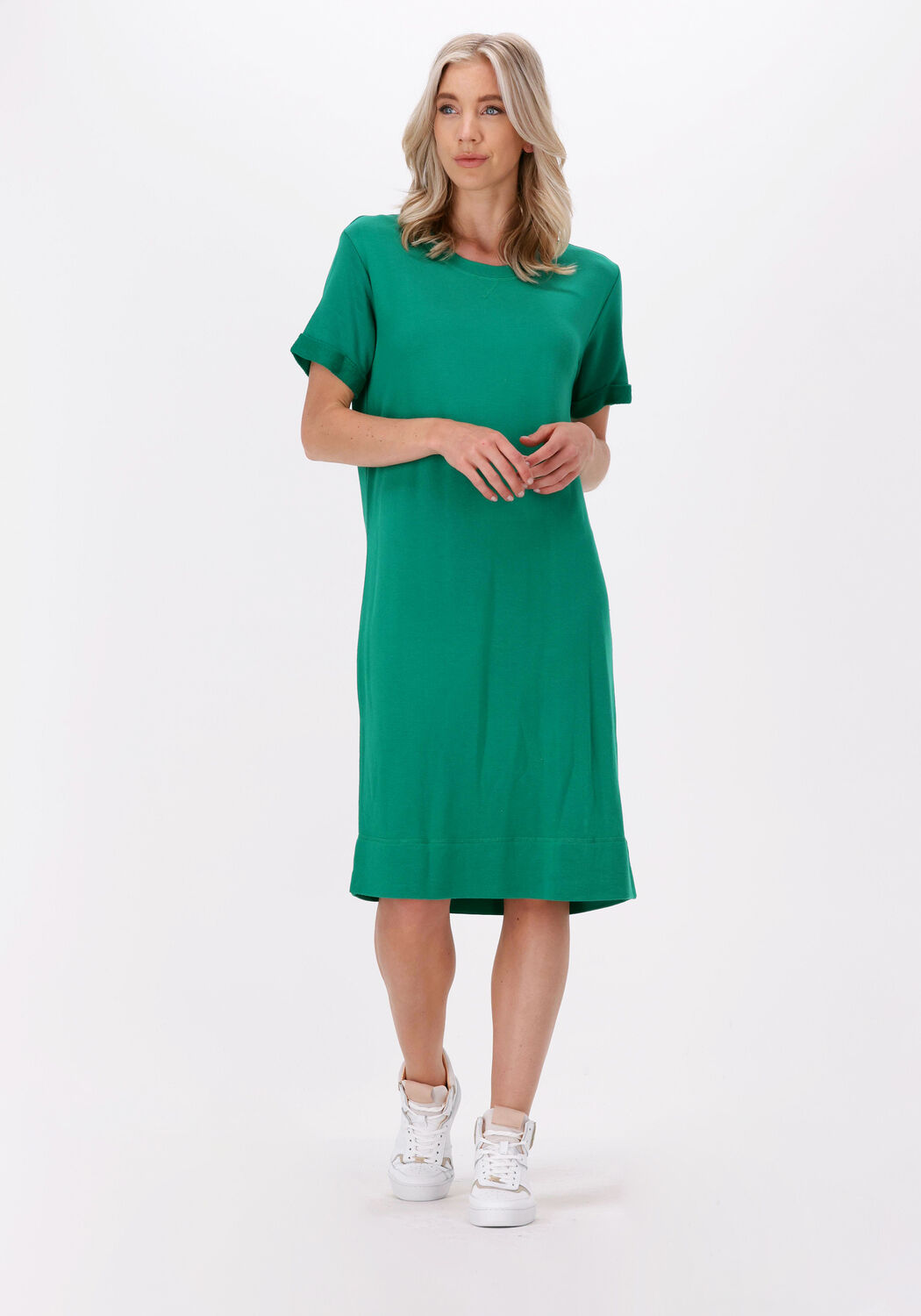 Groene midi jurk discount