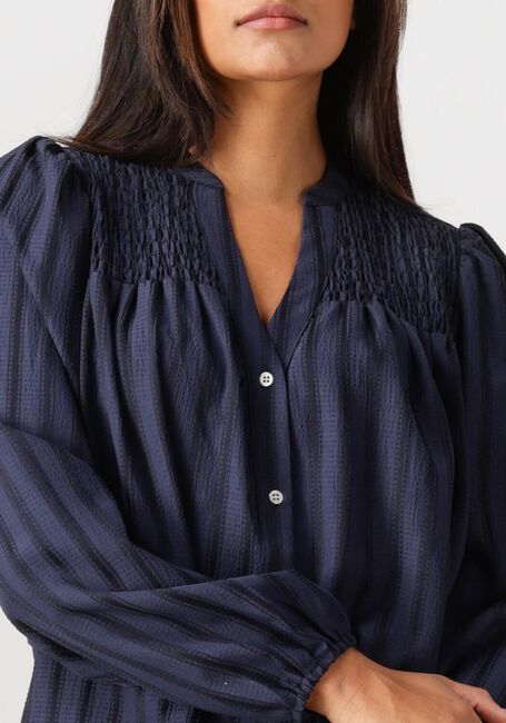 Donkerblauwe CO'COUTURE Blouses LULU SMOCK V-SHIRT - large
