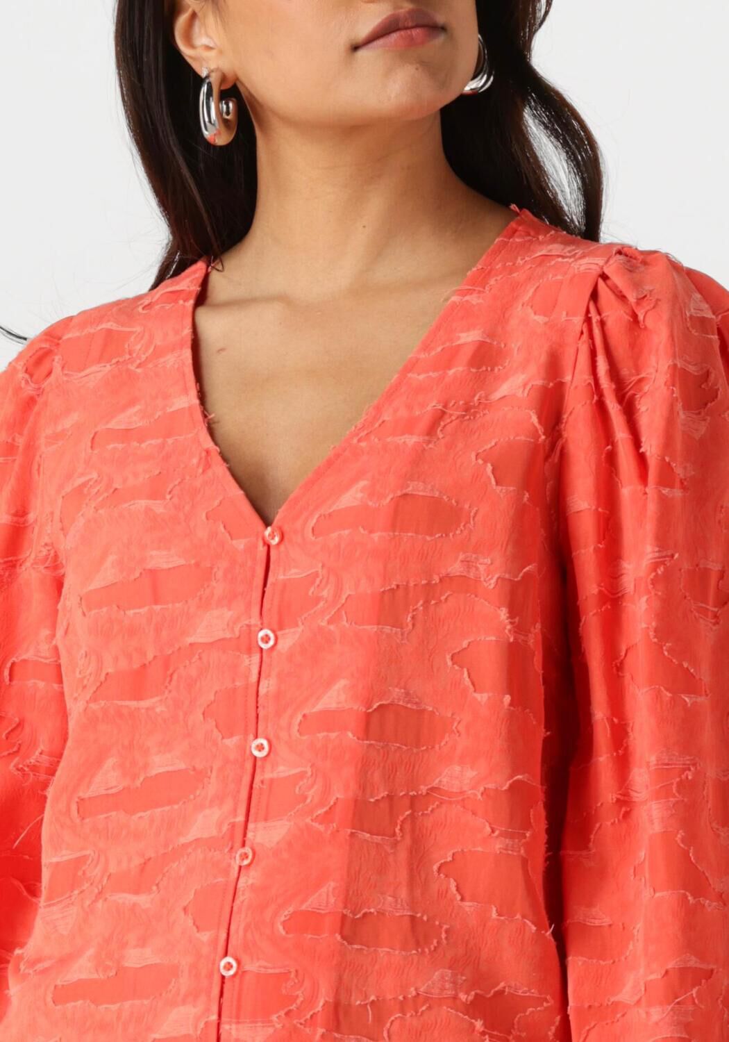 OBJECT Dames Blouses Objsuki Ls Top 137 Oranje