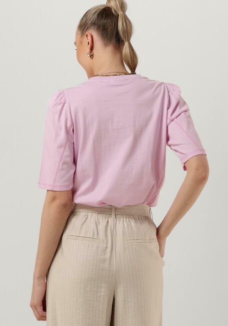 Roze MSCH COPENHAGEN T-shirt TIFFA ORGANIC 2/4 PUFF TEE - large
